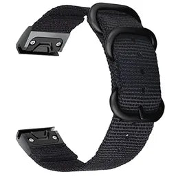 Garmin Instinct 3 - 45mm Nylon Schnallenarmband (Schwarz)