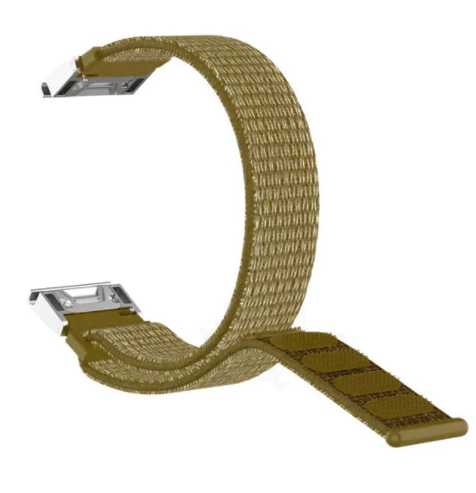 Nylon Strap, olive green, without a watch, 3/4 front view