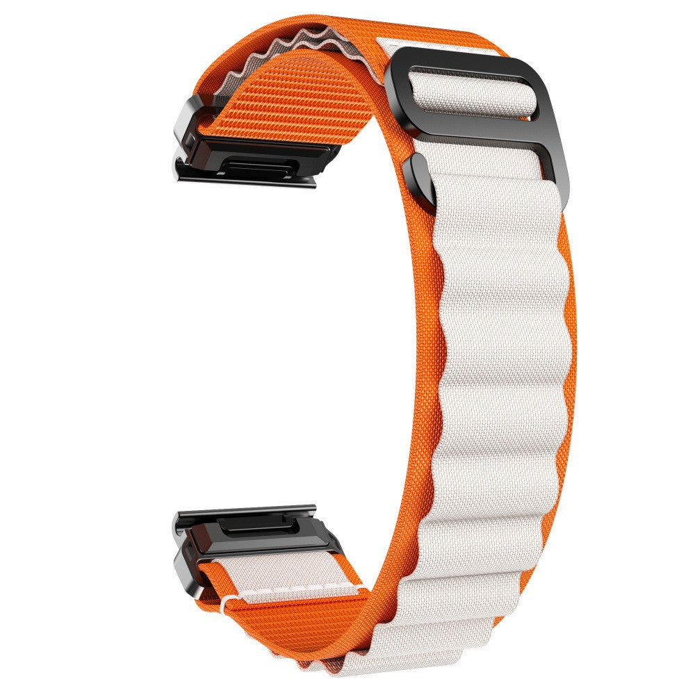 Correa Alpine nylon Garmin Fenix 6 (naranja/beige)