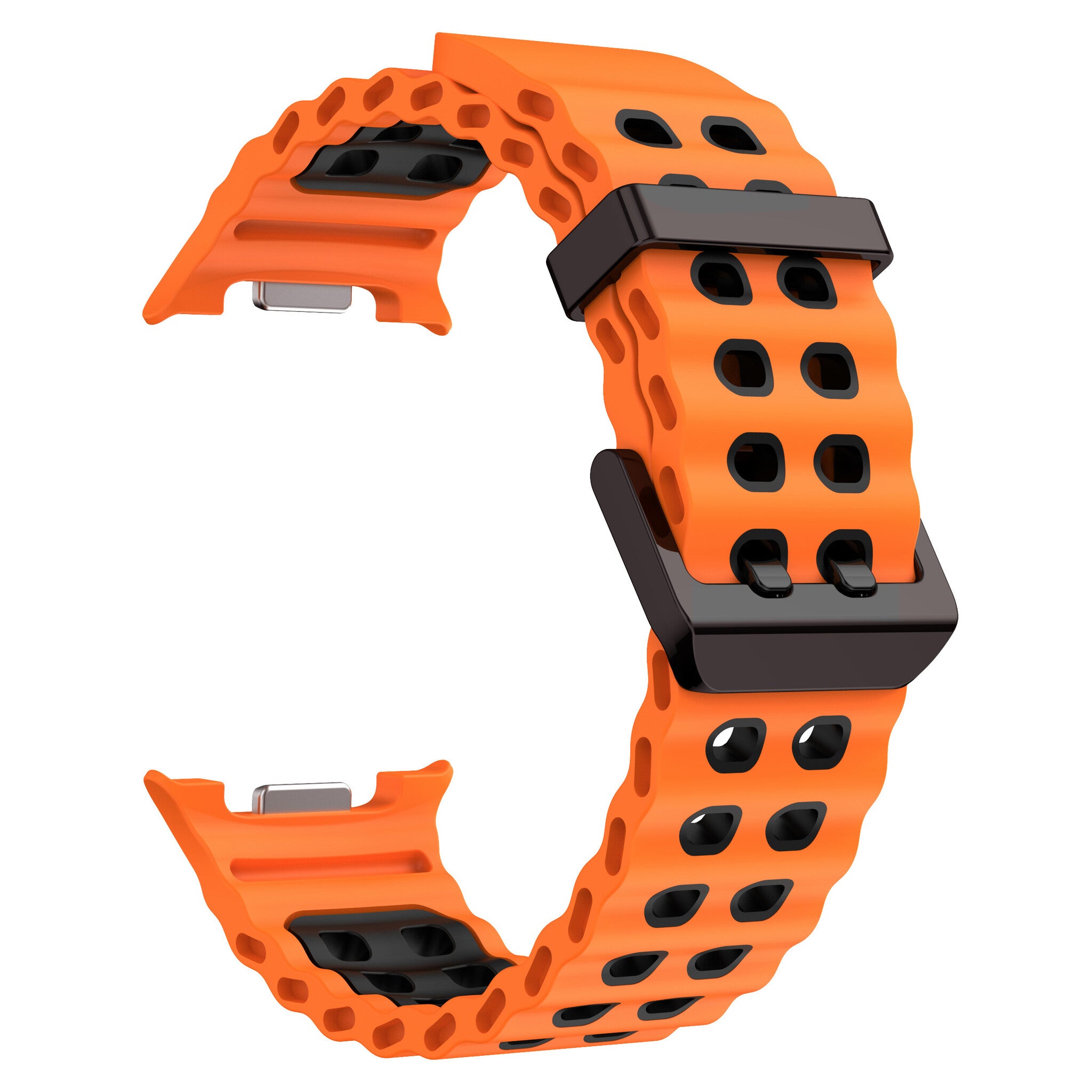 Samsung Galaxy Watch 9 - 40mm Ocean Strap (Orange/Black)