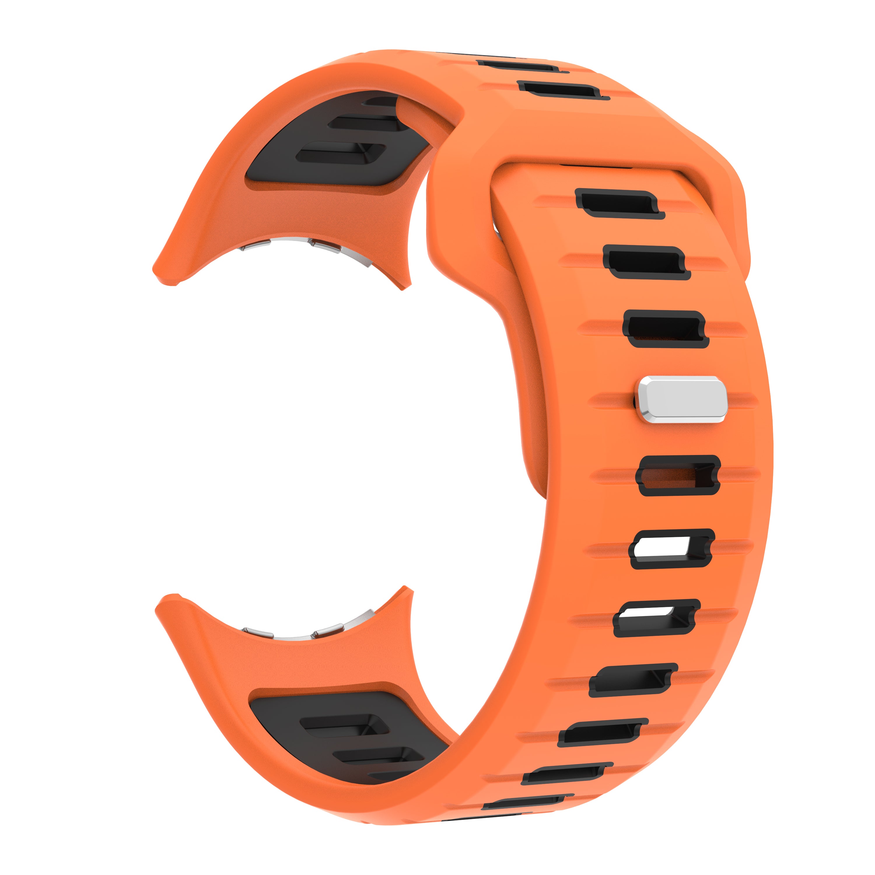 Google Pixel Watch 3 - 45mm Duo Sportarmband (Orange/Schwarz)