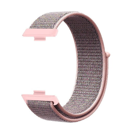 Huawei Watch Fit 4 nylon classic bandje (pink sand)