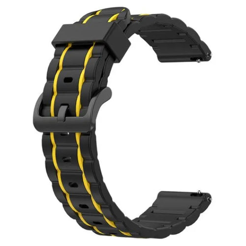 Bracelet sport avec boucle Amazfit Bip 3 (Pro) (noir/jaune)