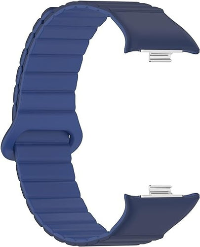 Xiaomi Smart Band 8 Pro Magnetisches Silikonarmband (Duo Blau)