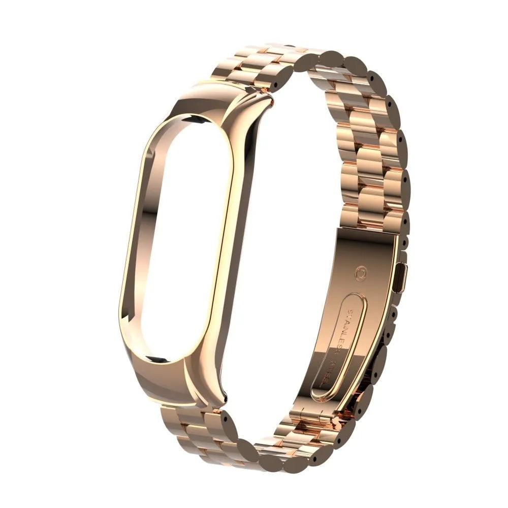 Steel Strap, rose gold, without a watch, 3/4 front view