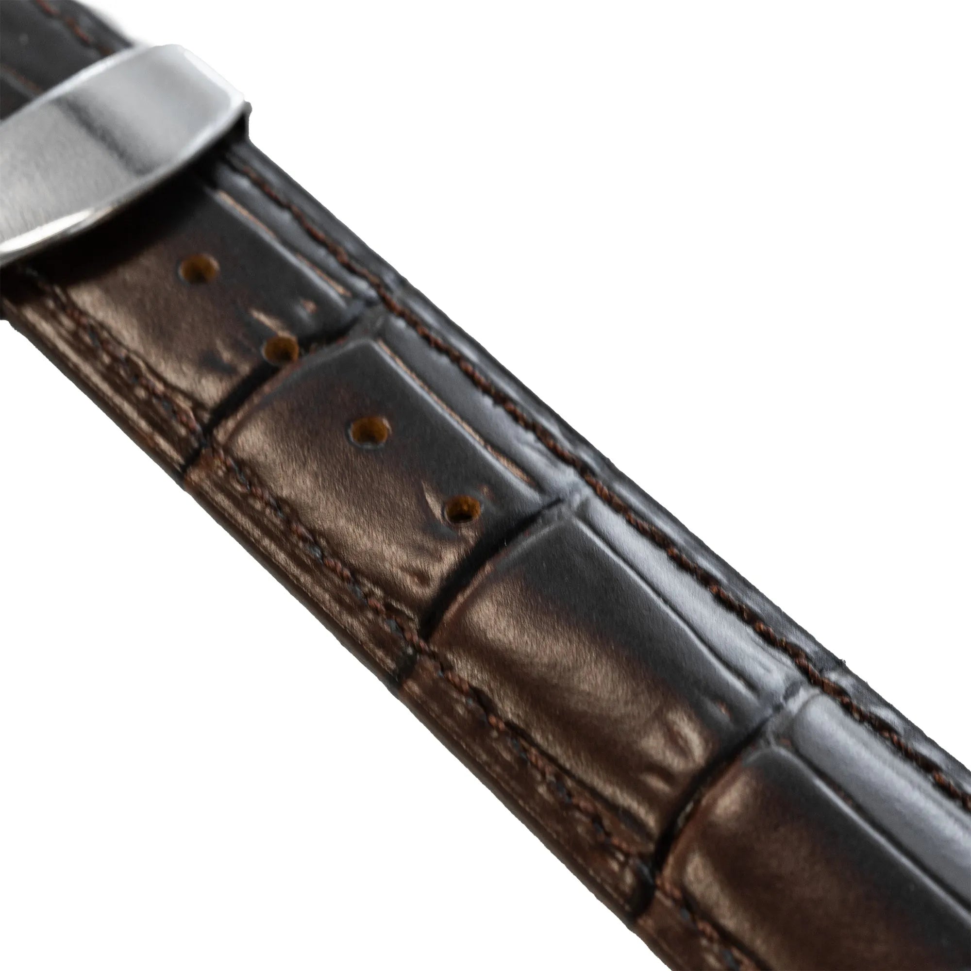 Amazfit Active Luxury Leather Strap (Dark Brown)