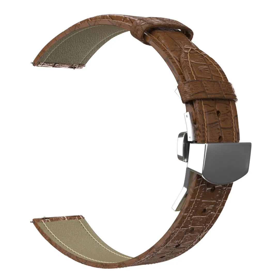 Amazfit Active Luxury Leather Strap (Brown)