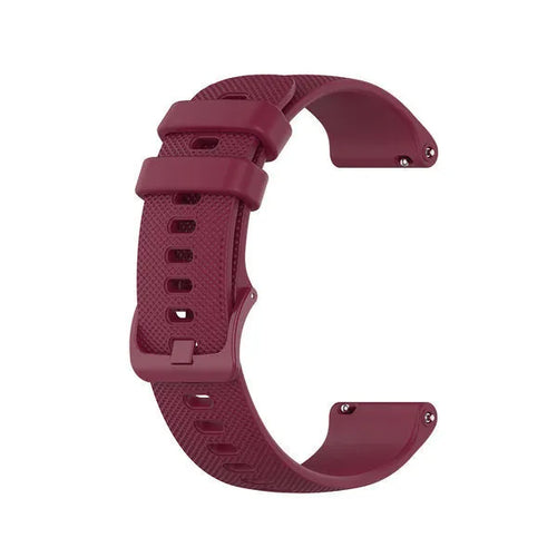 Premium Silicone Strap, dark red, without a watch, 3/4 front view