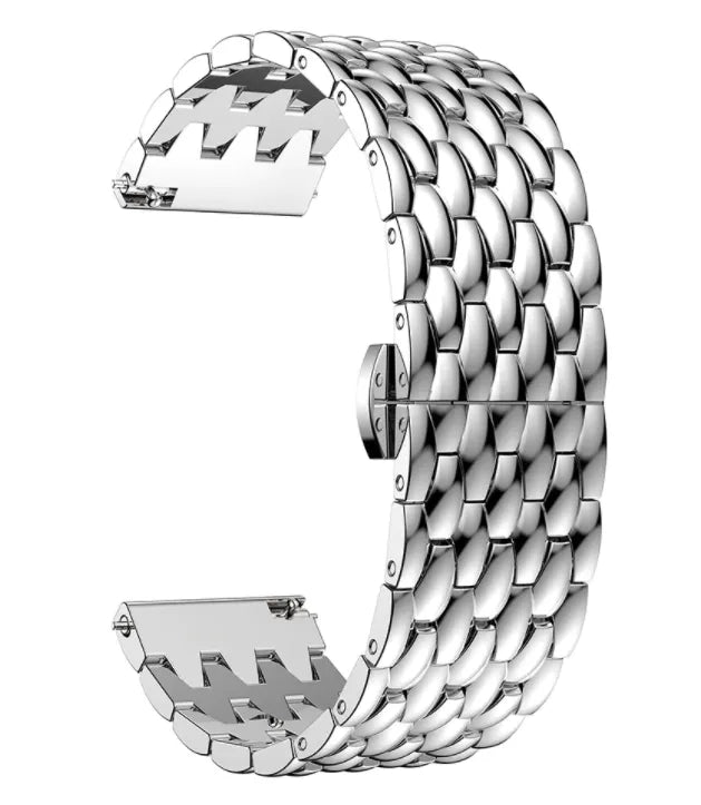 Steel Dragon Strap, silver, without a watch, 3/4 front view
