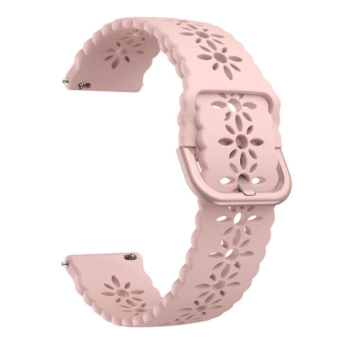 Withings ScanWatch Nova Patterned Silicone Strap (Pink)
