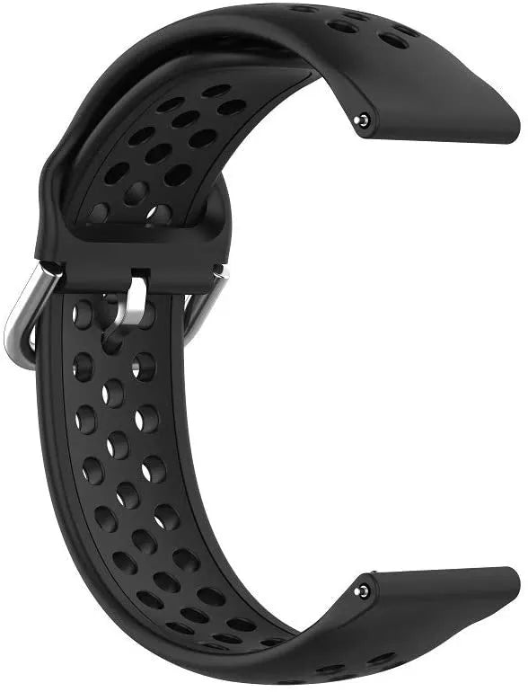 Oppo Watch S siliconen bandje met gaatjes (zwart)