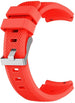Bracelet montre 20mm silicone - universel (rouge)