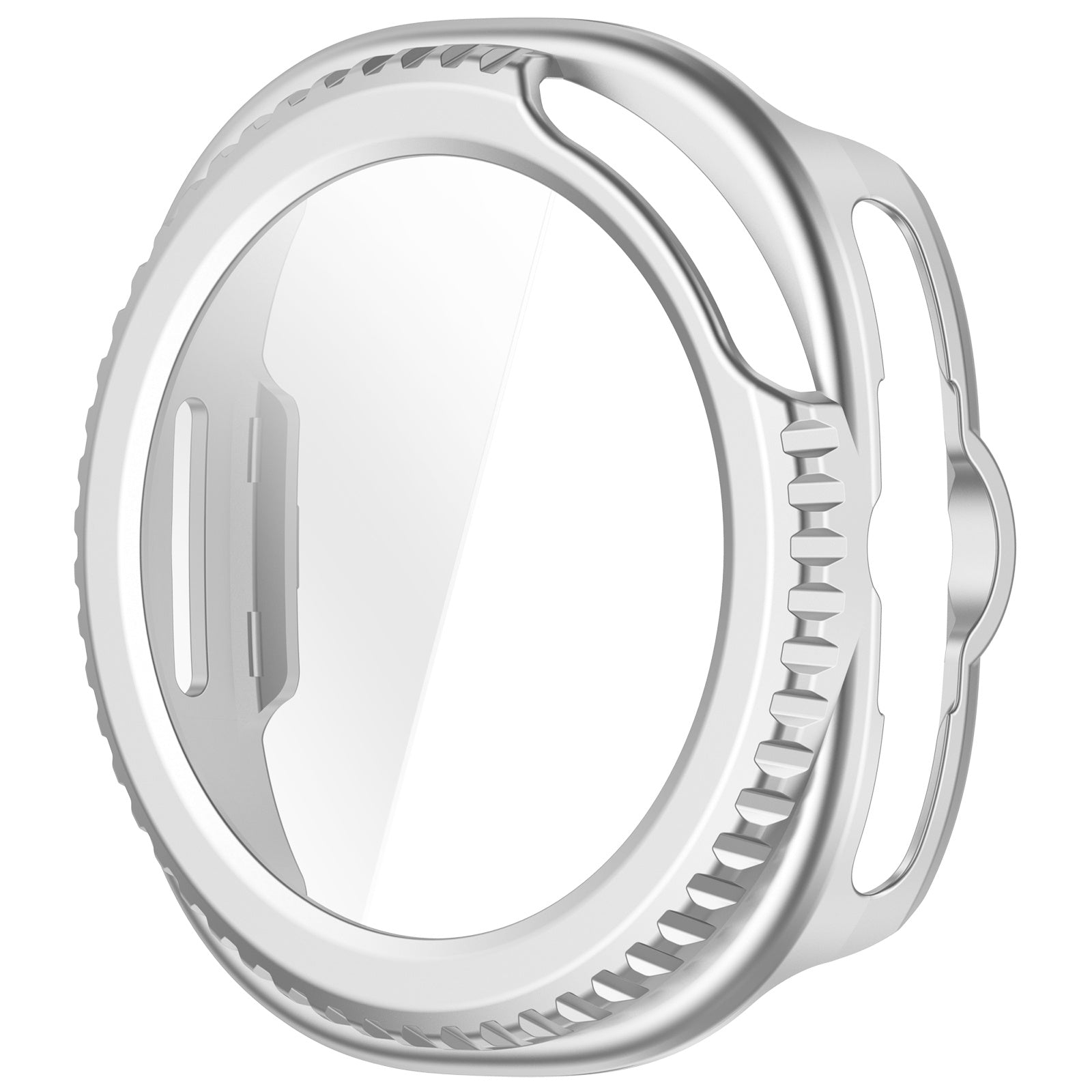 Samsung Galaxy Watch 8 Classic Hardcase mit Glas (Silber)