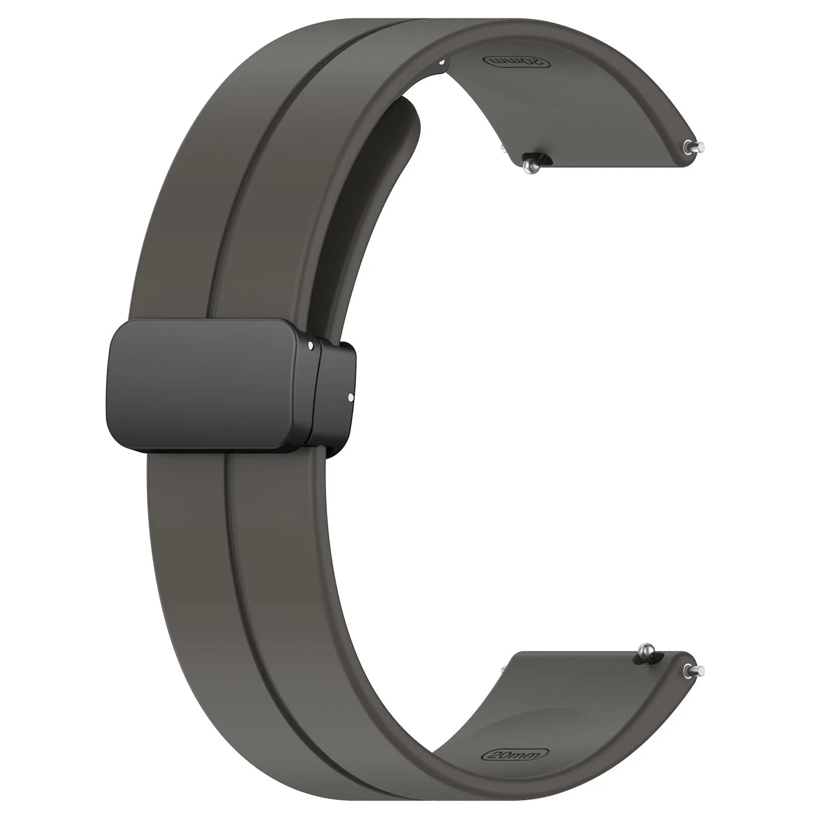 Amazfit Bip 3 (Pro) D-Schnalle Silikonarmband (Dunkel Grau)