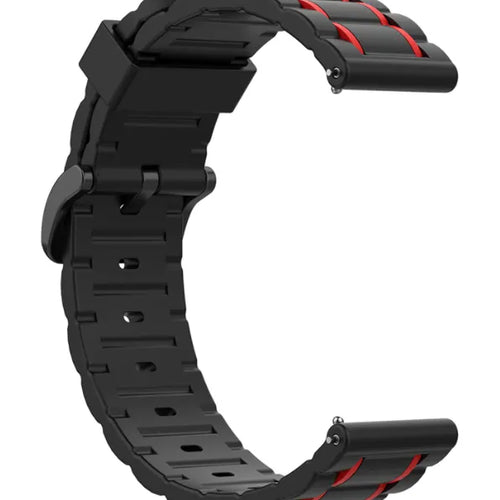 Suunto 9 Peak Sportarmband mit Schnalle (schwarz/rot)