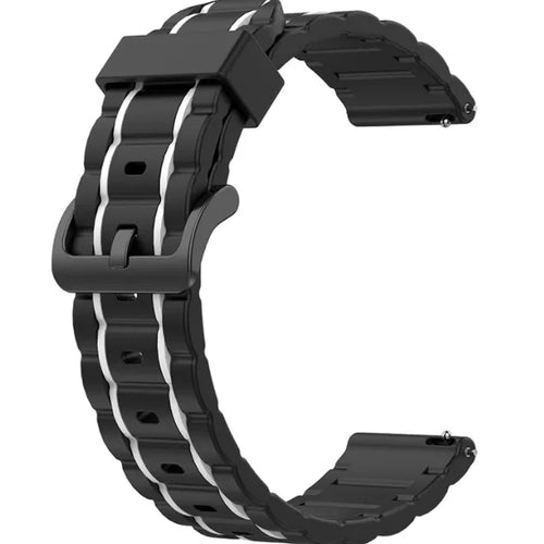 Gard Pro Health Smartwatch 3 - 48mm Sportarmband mit Schnalle (Schwarz/Weiß)