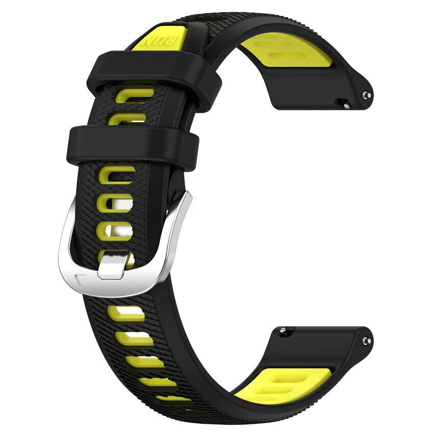 Bracelet sport á boucle Garmin Vivoactive 6 (noir/jaune)