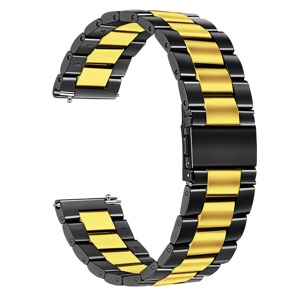 Garmin Vivoactive 6 stalen band (zwart/goud)
