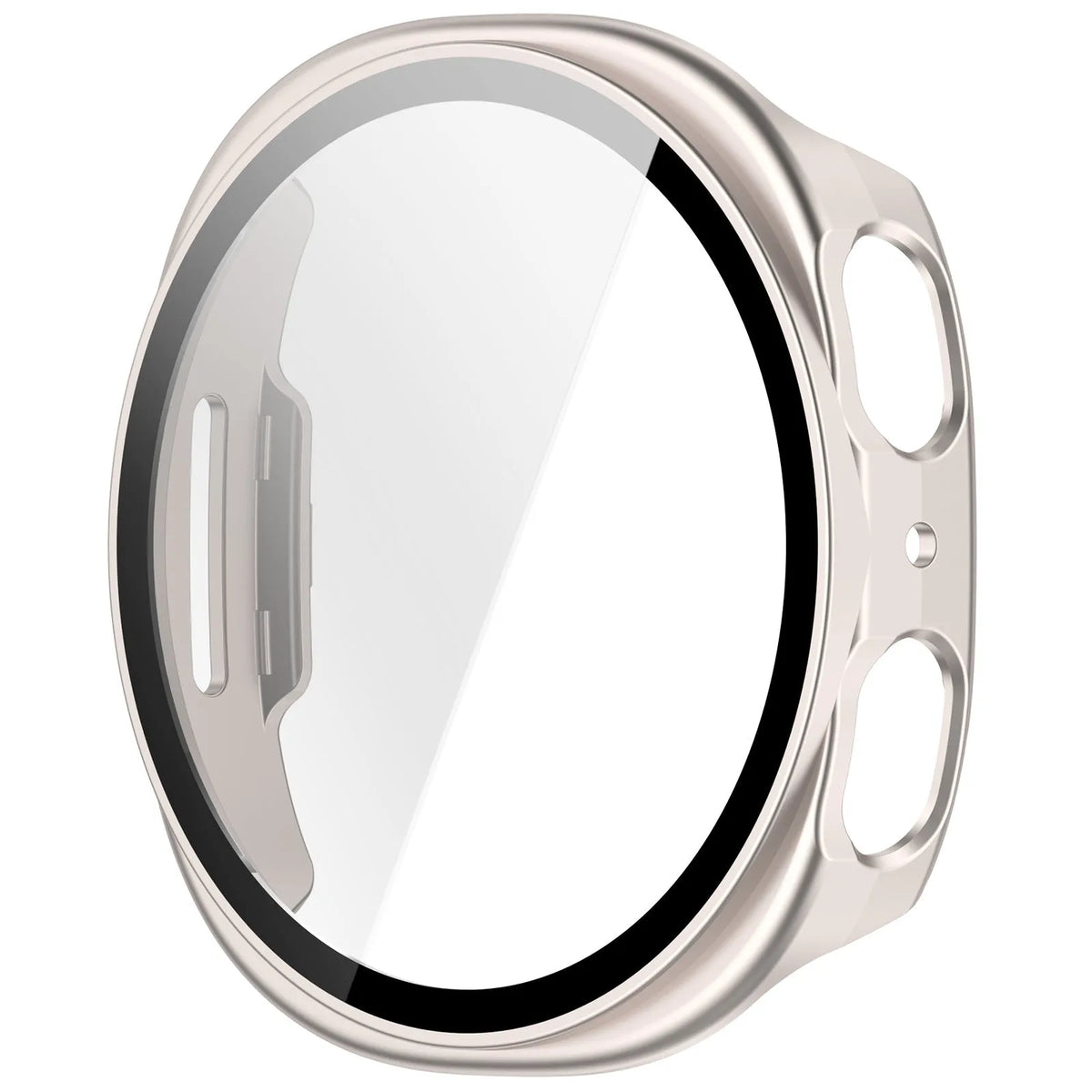 Samsung Galaxy Watch 8 - 40mm / 9 - 40mm hard case met glas (sterrenlicht)