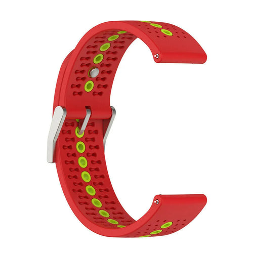 Bracelet silicone Suunto Race 2 (rouge/vert)