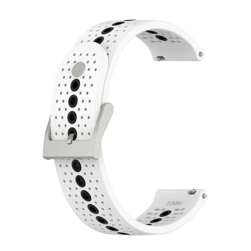 Bracelet silicone Suunto Race 2 (blanc/noir)