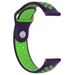 Bracelet montre 22mm sport - universel (violet/vert)
