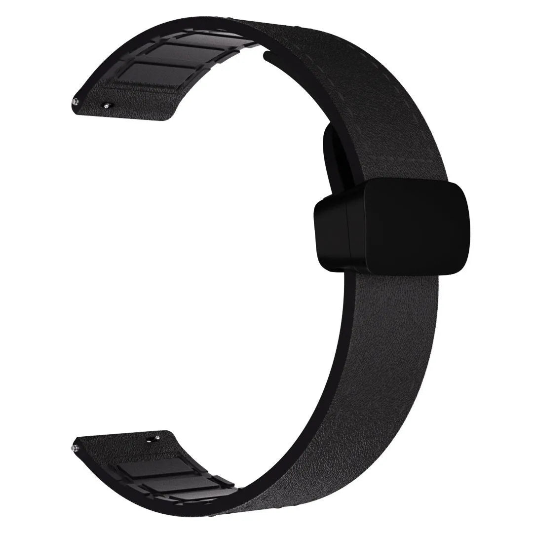 Correa cuero con hebilla Amazfit Balance 2 (negro)