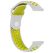 Uhrenarmband 20mm Sport - Schnellverschluss (Grau/Gelb)