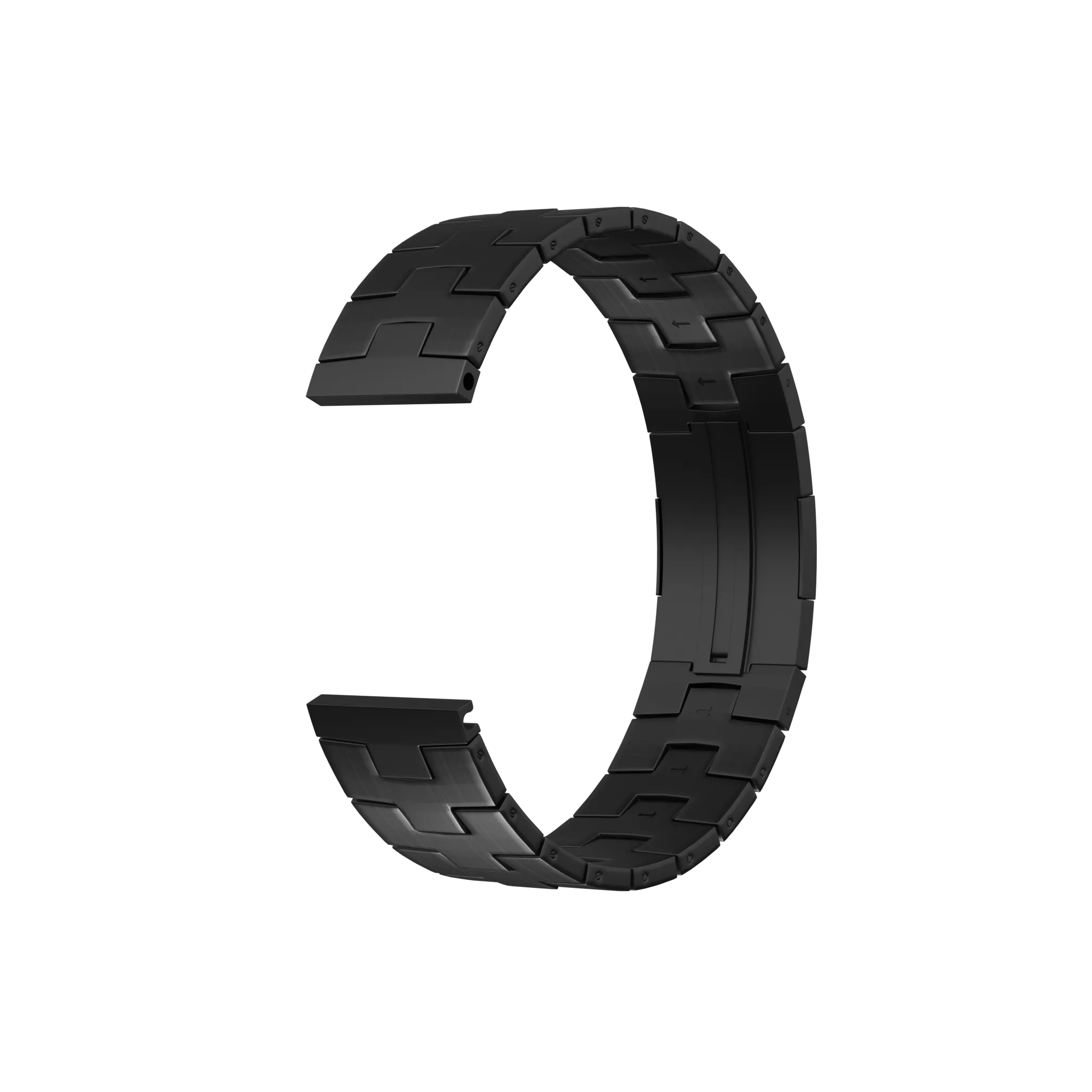 Bracelet en titane granulaire pour Oppo Watch X2 - fermeture plate(graphite)
