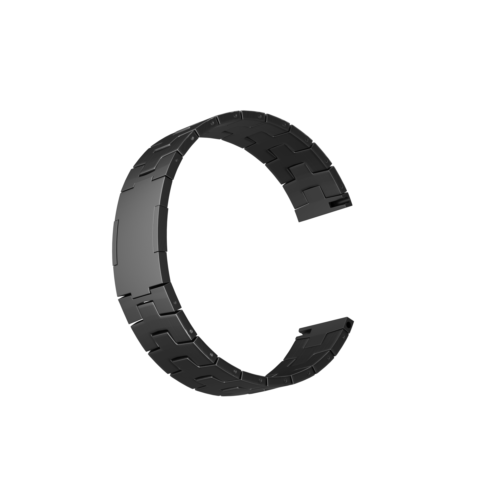 Bracelet titane granulé Coros Apex 2 Pro (boucle plate) (graphite)