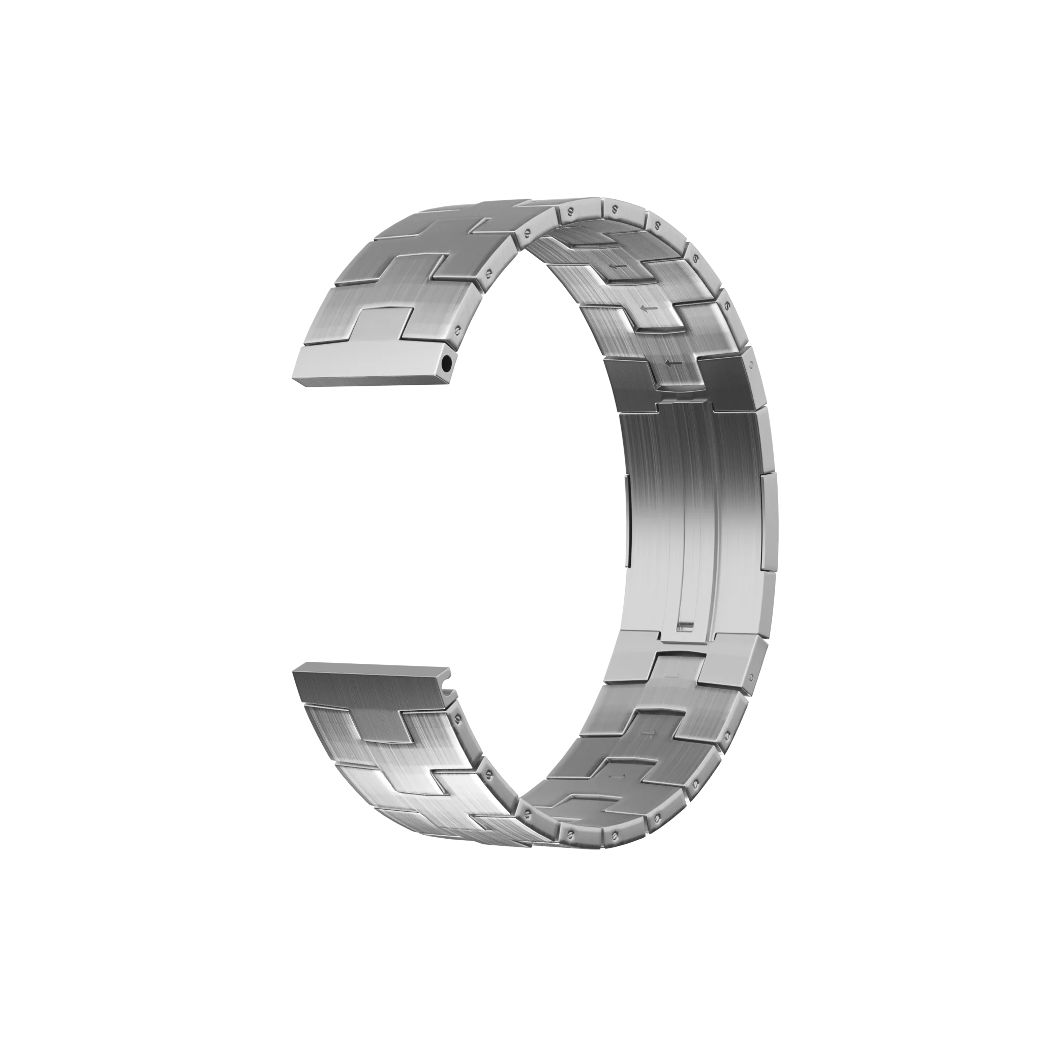 Huawei Watch Ultimate Titanium Grain Band (Flat Buckle) (Silver)