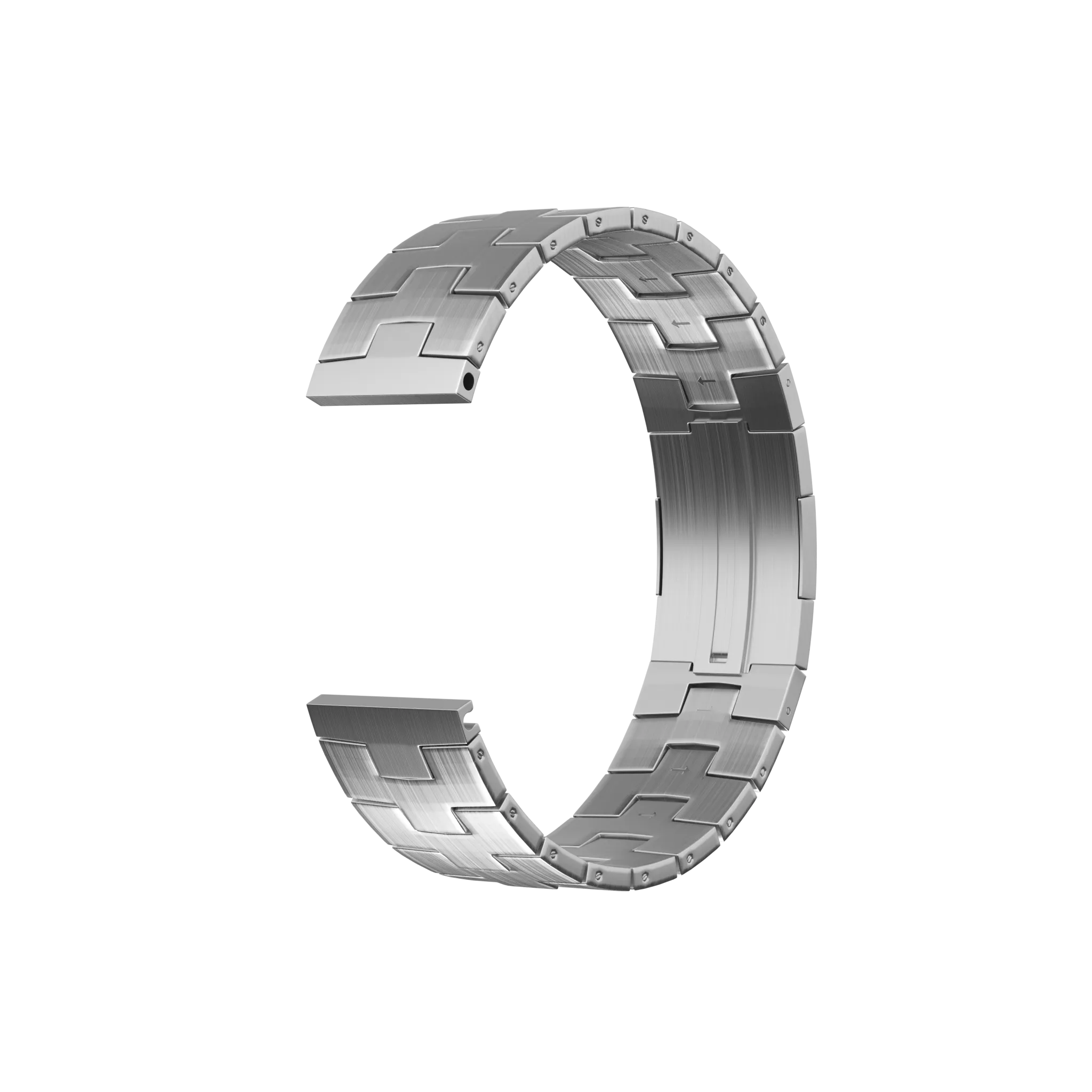 Bracelet en titane granulaire pour Oppo Watch X2 - fermeture plate(argenté)