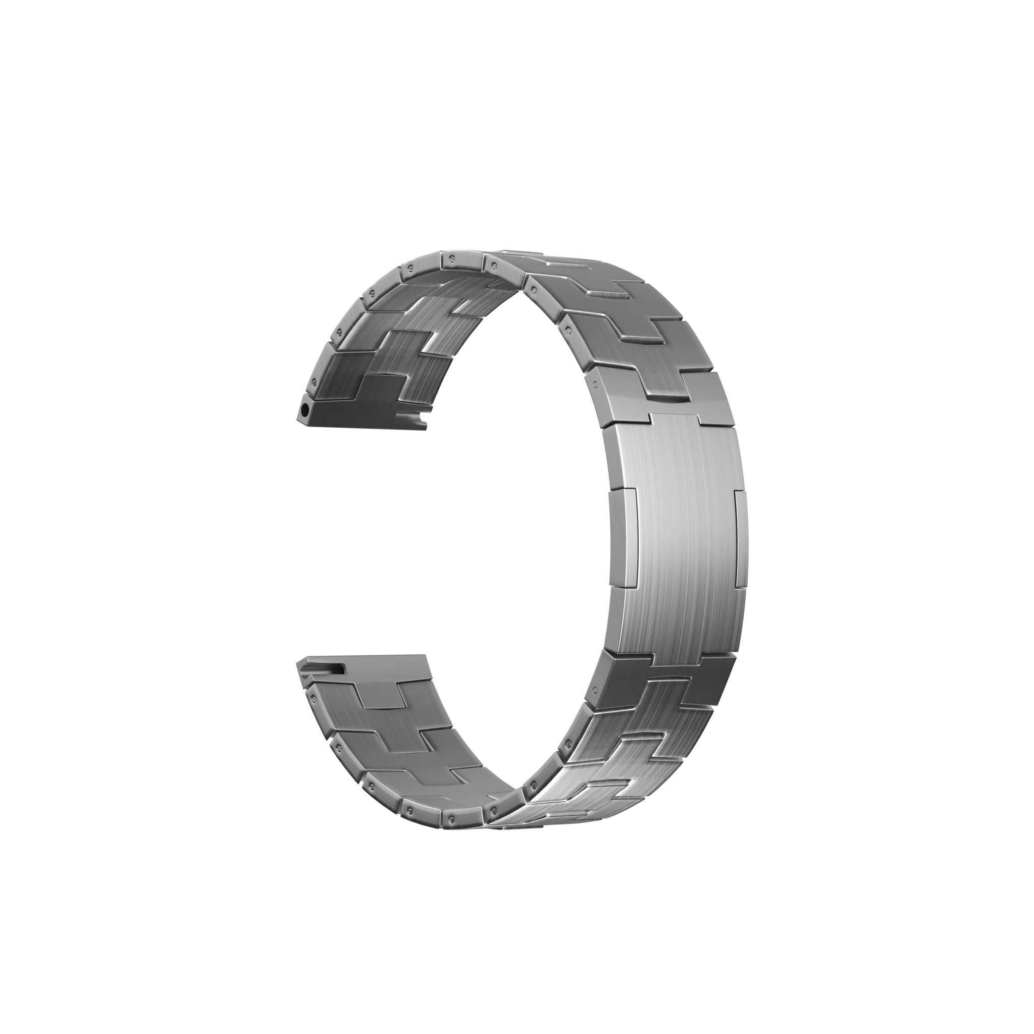 Bracelet en titane granulaire pour Oppo Watch X2 - fermeture plate(argenté)