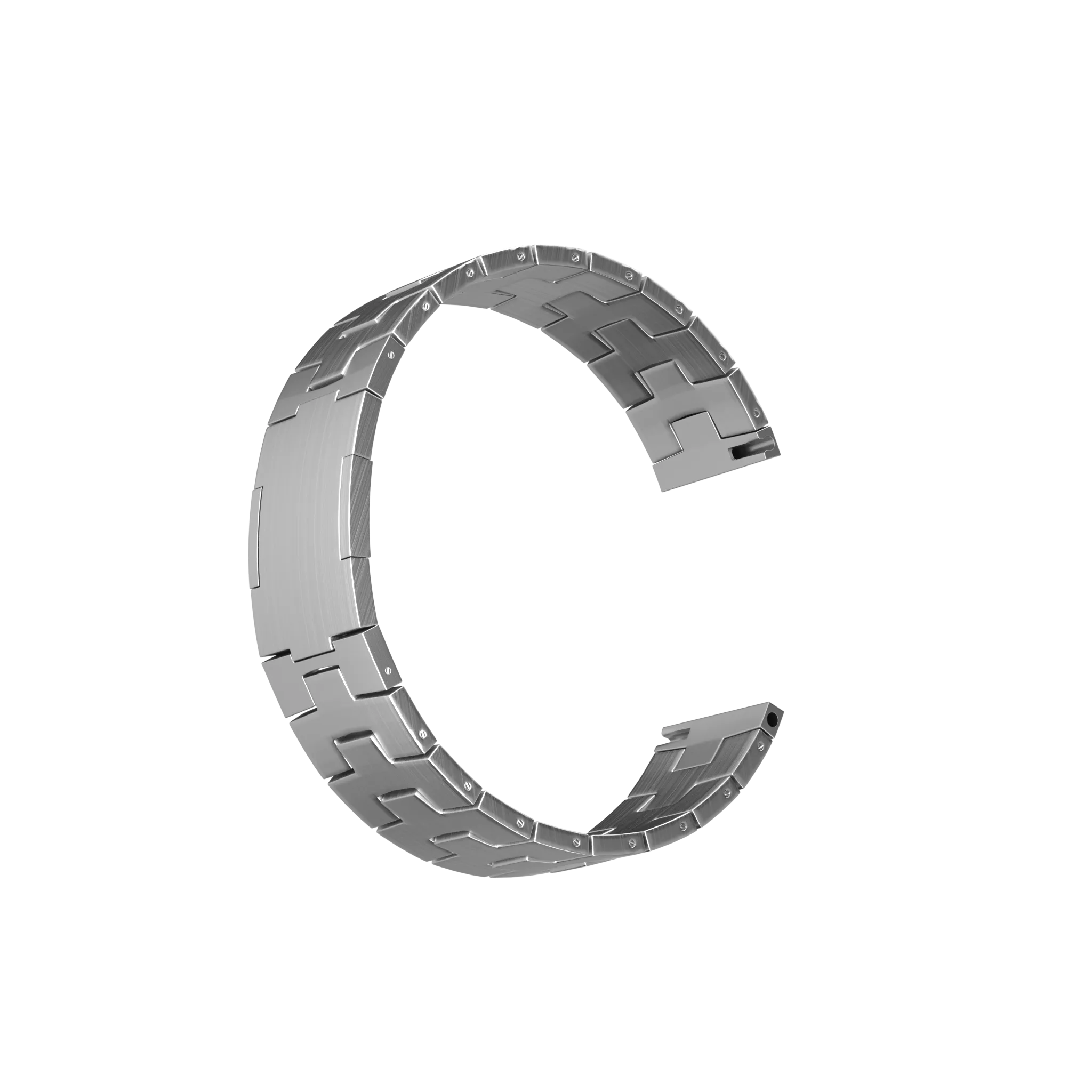 Bracelet en titane granulaire pour Oppo Watch X2 - fermeture plate(argenté)