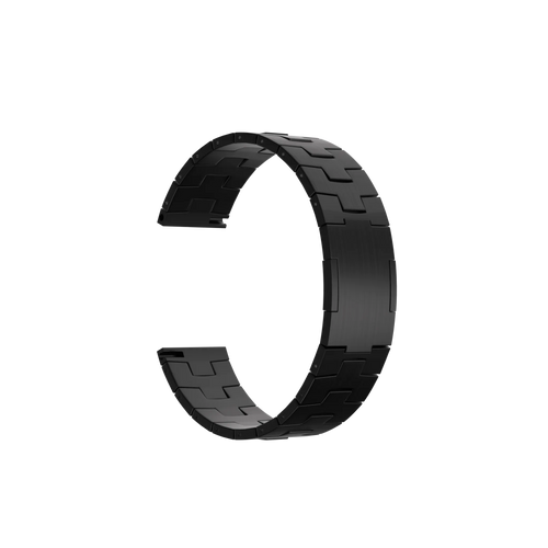 Gard Pro Health Smartwatch 3 - 48mm Gebürstetes Titanarmband (Flache Schließe) (Schwarz)