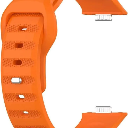 Outdoor Silicone Strap, orange, without a watch, 3/4 front view