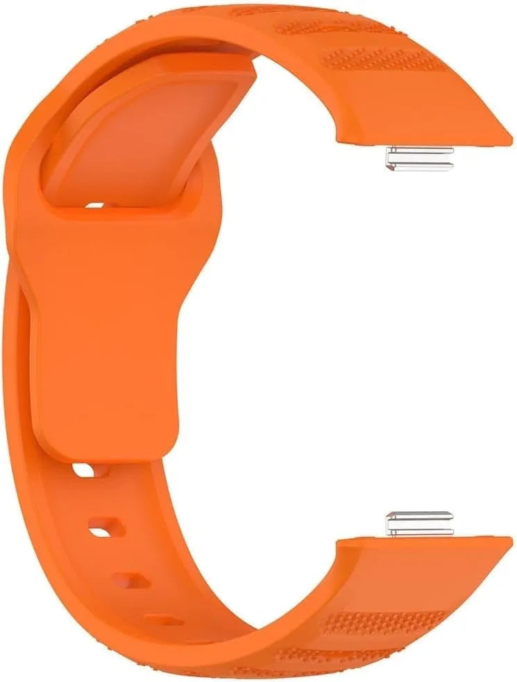 Outdoor Silicone Strap, orange, without a watch, 3/4 front view