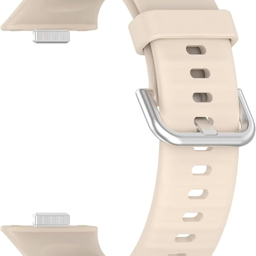Bracelet silicone Huawei Watch Fit 4 Pro (beige)