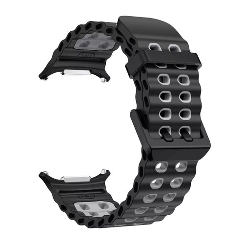 Correa de silicona wave Samsung Galaxy Watch Ultra (negra/gris)
