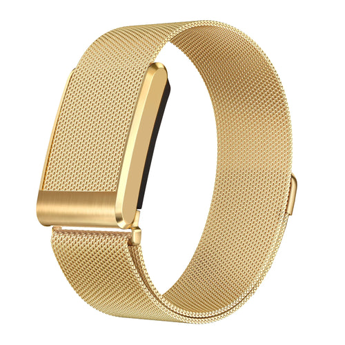 Milanese Strap, gold, without a watch, 3/4 front view