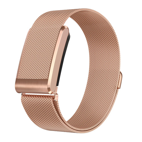Milanese Strap, rose gold, without a watch, 3/4 front view