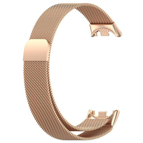 Correa milanesa Xiaomi Smart Band 10 (rosado/dorado)