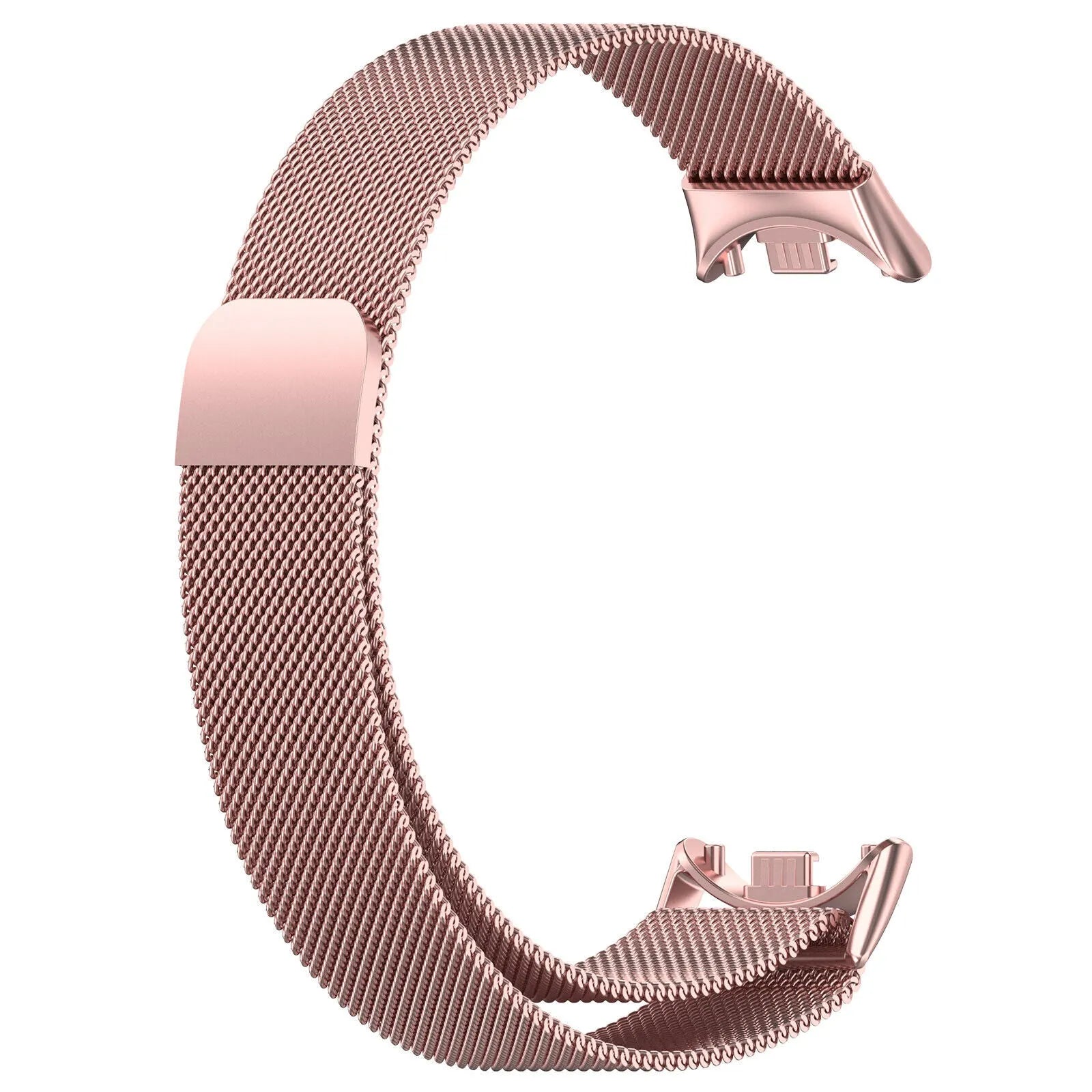 Milanese Strap, pink, without a watch, 3/4 front view