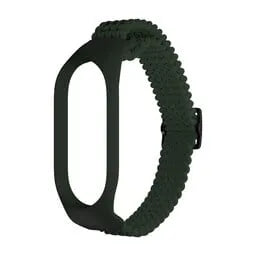 Nylon Mi Braided Strap, green, without a watch, 3/4 front view
