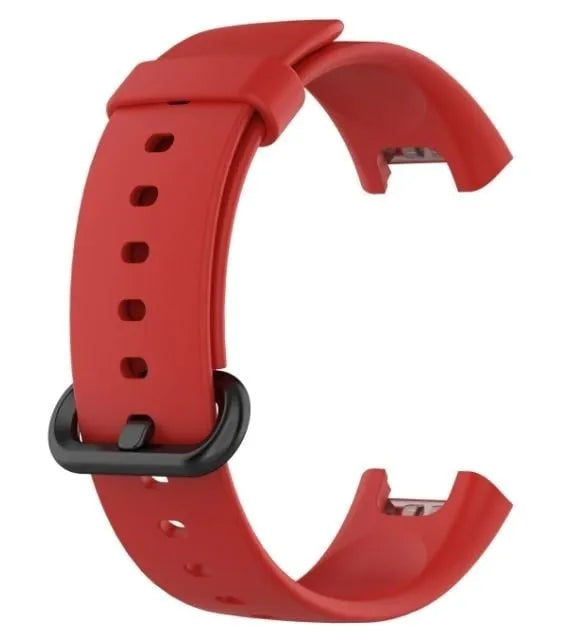 Silicone Strap, red, without a watch, 3/4 front view