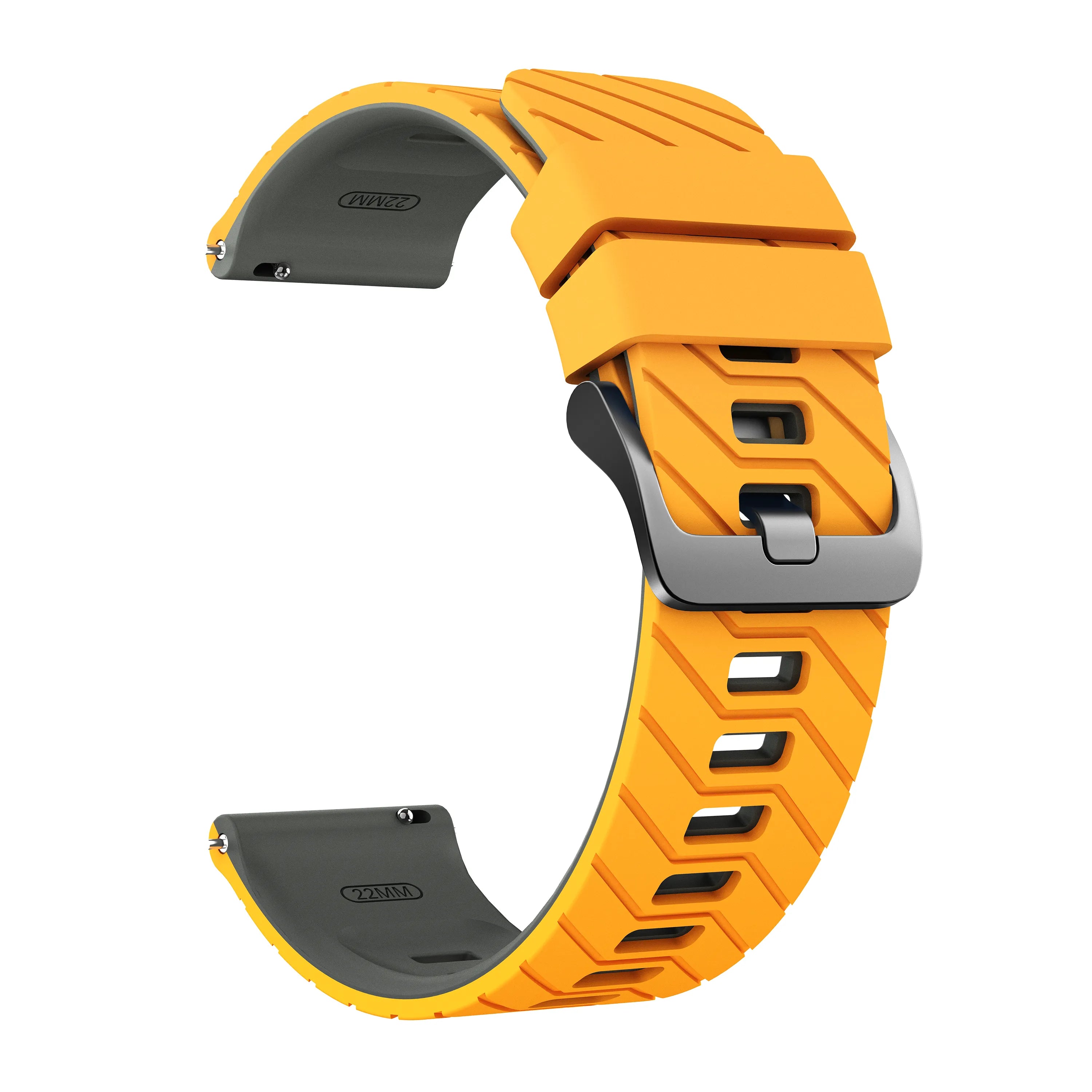 Bracelet sport tissé Huawei Watch GT 3 Pro 46mm (jaune foncé/gris)