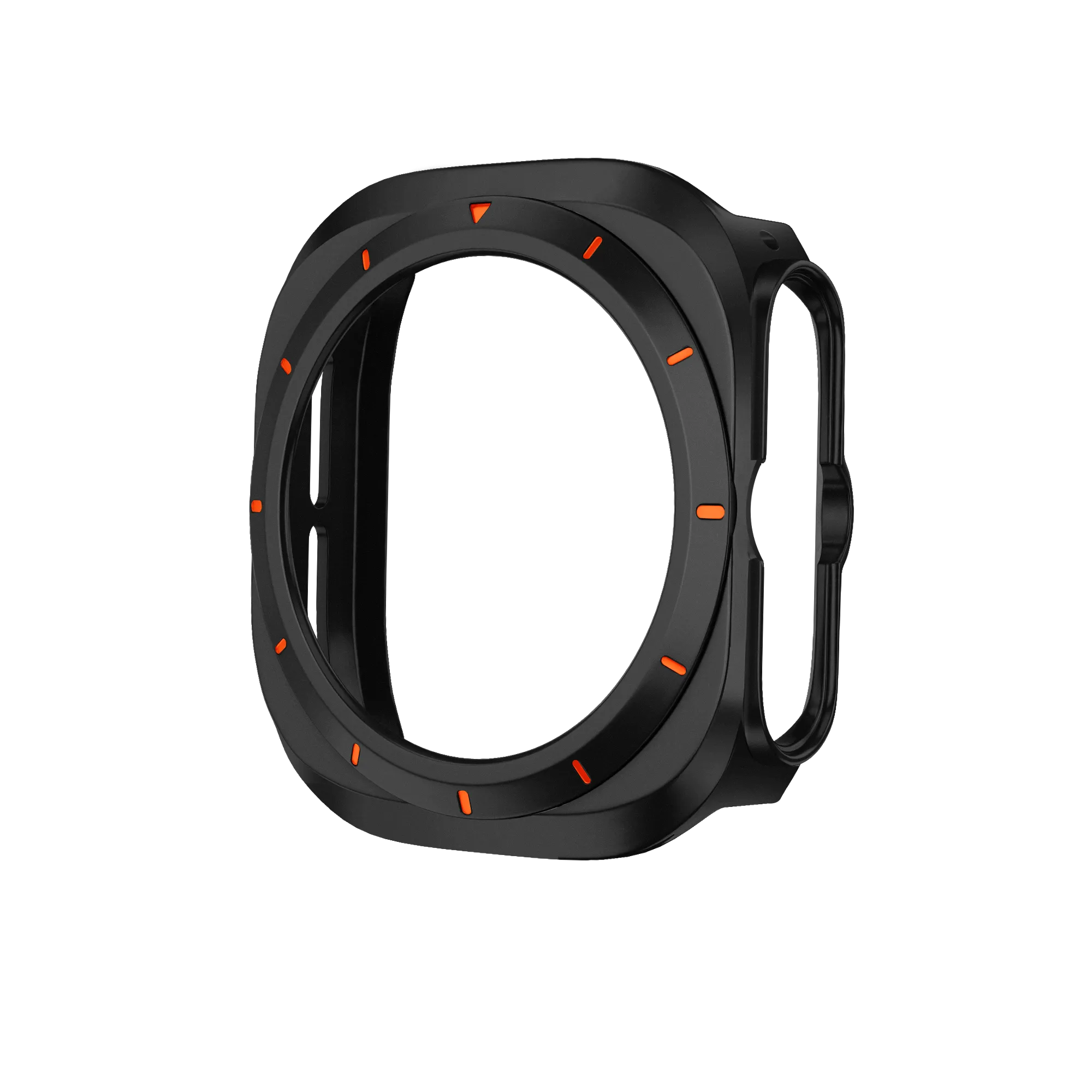 Bandz Funda PC bisel Samsung Galaxy Watch Ultra (negro /naranja)