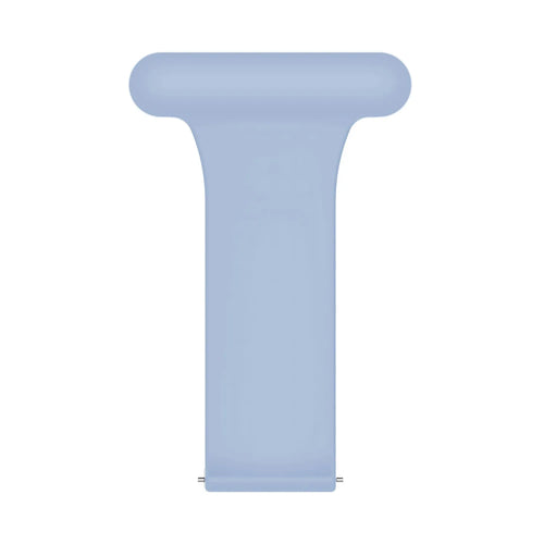 Silicone Nurse Fob, light blue, without a watch, 3/4 rear view