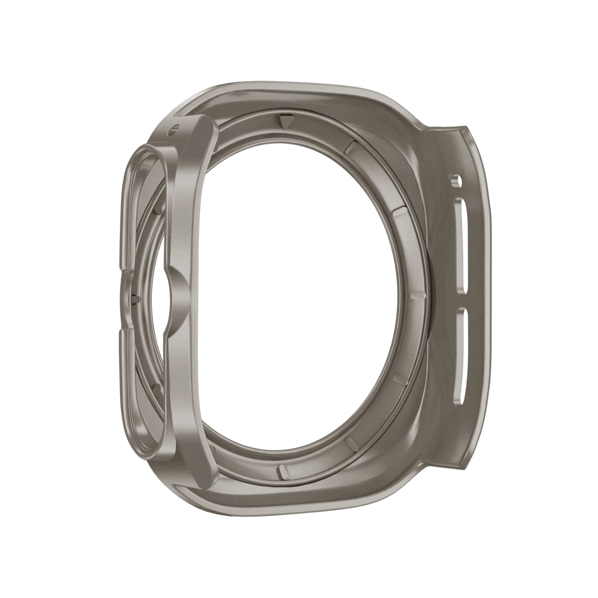 Bandz Funda PC bisel Samsung Galaxy Watch Ultra (titanio /naranja)