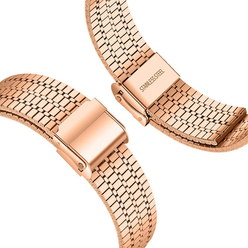 Fine Steel Strap, rose gold, without a watch, 3/4 rear view
